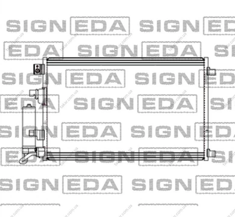 Радиатор кондиционера Signeda RC940402 (фото 1)