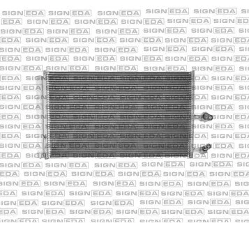 Радіатор кондиціонера (Конденсатор) з охолоджувачем Signeda RC940743