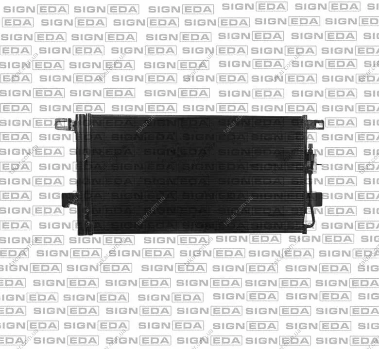 Радіатор кондиціонера (Конденсатор) з осушувачем Signeda RC940827 (фото 1)