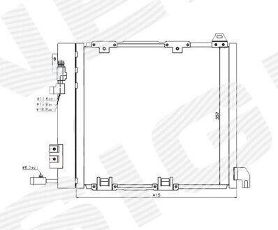 Радиатор кондиционера (Конденсатор) Signeda RC94385