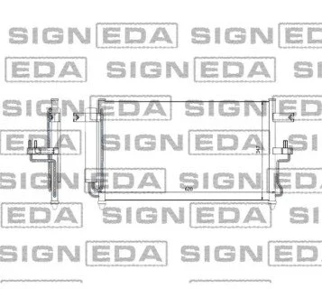 Радиатор кондиционера (Конденсатор) с осушителем Signeda RC94453A