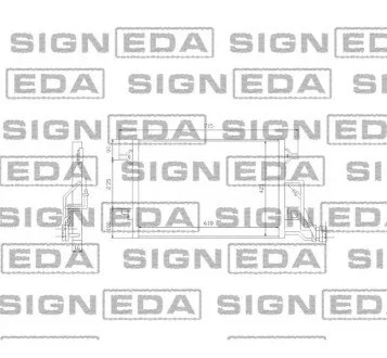 Радіатор кондиціонера (Конденсатор) без осушувача Signeda RC94592