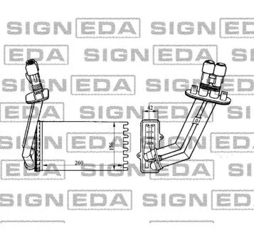 Радиатор отопителя салона Signeda RP73362