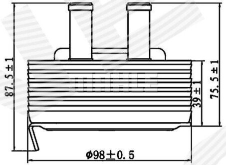 Охолоджувач оливи Signeda RT799135MH