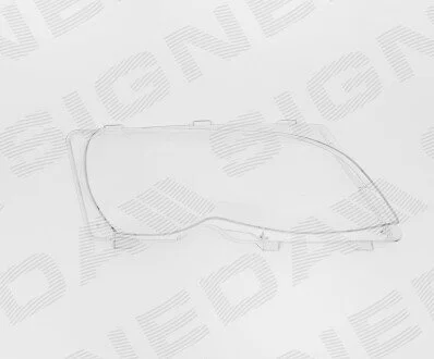Стекло передней фары Signeda SBM1124R