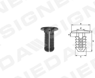 ПЛАСТМАСОВІ КРІПЛЕННЯ Signeda T01410