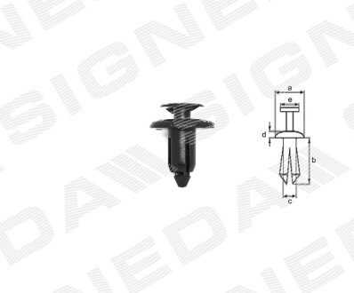 ПЛАСТМАСОВІ КРІПЛЕННЯ Signeda T114310