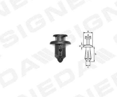 ПЛАСТМАССОВЫЕ КРЕПЛЕНИЯ Signeda T115110
