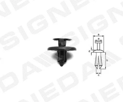 ПЛАСТМАСОВІ КРІПЛЕННЯ Signeda T115610