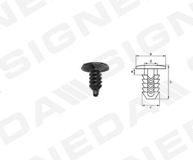 ПЛАСТМАСОВІ КРІПЛЕННЯ Signeda T122910