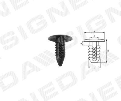 ПЛАСТМАСОВІ КРІПЛЕННЯ Signeda T124610