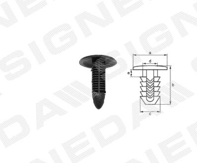 ПЛАСТМАСОВІ КРІПЛЕННЯ Signeda T124710