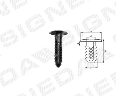 ПЛАСТМАСОВІ КРІПЛЕННЯ Signeda T126910