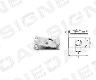 ПЛАСТМАСОВІ КРІПЛЕННЯ Signeda T134610