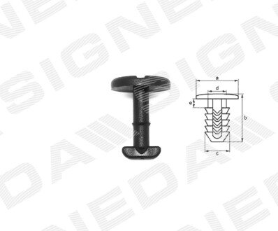 ПЛАСТМАСОВІ КРІПЛЕННЯ Signeda T138710