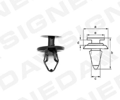 ПЛАСТМАСОВІ КРІПЛЕННЯ Signeda T183710