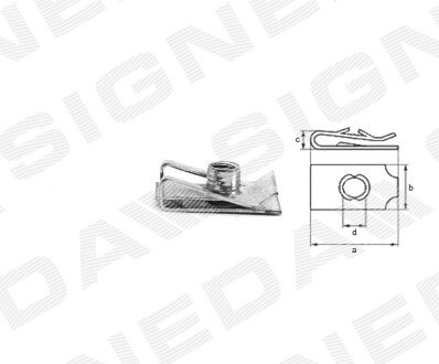 ПЛАСТМАСОВІ КРІПЛЕННЯ Signeda T190410