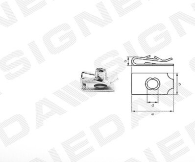 ПЛАСТМАССОВЫЕ КРЕПЛЕНИЯ Signeda T190510