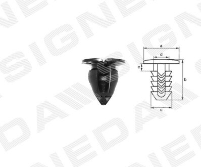 ПЛАСТМАСОВІ КРІПЛЕННЯ Signeda T192410