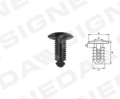 ПЛАСТМАСОВІ КРІПЛЕННЯ Signeda T207710