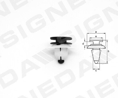 ПЛАСТМАСОВІ КРІПЛЕННЯ Signeda T227610