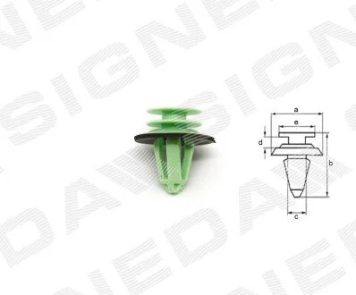 ПЛАСТМАСОВІ КРІПЛЕННЯ Signeda T227910