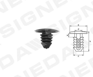 ПЛАСТМАСОВІ КРІПЛЕННЯ Signeda T30310