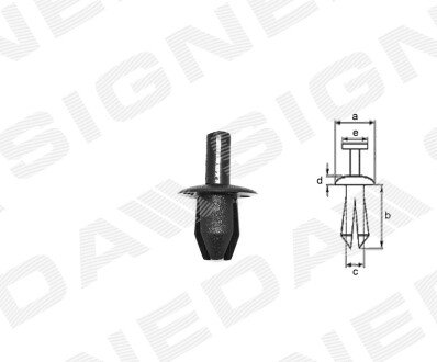 ПЛАСТМАСОВІ КРІПЛЕННЯ Signeda T37510