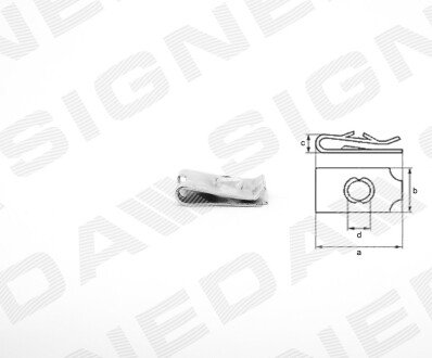 ПЛАСТМАСОВІ КРІПЛЕННЯ Signeda T38810