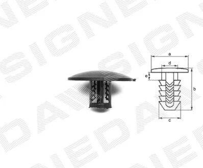 ПЛАСТМАСОВІ КРІПЛЕННЯ Signeda T39410