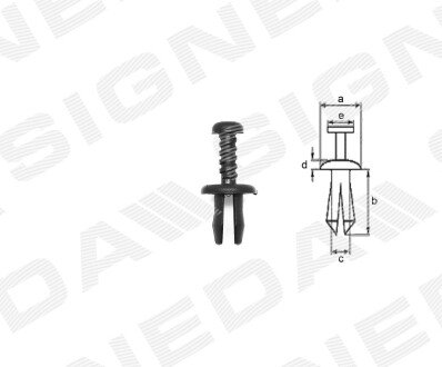 ПЛАСТМАСОВІ КРІПЛЕННЯ Signeda T40110