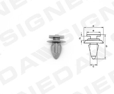 ПЛАСТМАСОВІ КРІПЛЕННЯ Signeda T40410