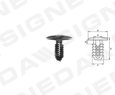 ПЛАСТМАСОВІ КРІПЛЕННЯ Signeda T41610