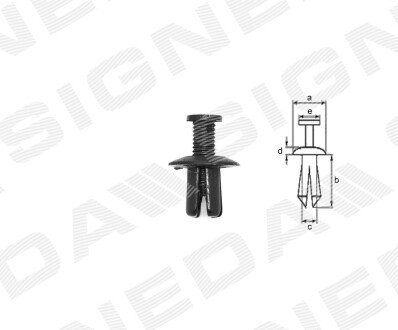 ПЛАСТМАСОВІ КРІПЛЕННЯ Signeda T41810