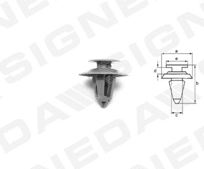 ПЛАСТМАСОВІ КРІПЛЕННЯ Signeda T43510