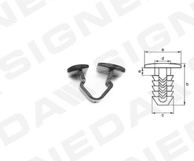 ПЛАСТМАСОВІ КРІПЛЕННЯ Signeda T49710