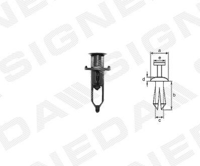 ПЛАСТМАСОВІ КРІПЛЕННЯ Signeda T64710
