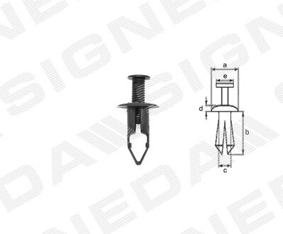 ПЛАСТМАСОВІ КРІПЛЕННЯ Signeda T64910