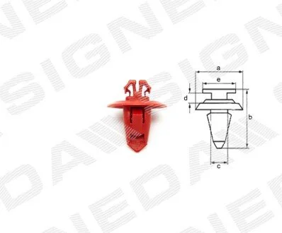 ПЛАСТМАССОВЫЕ КРЕПЛЕНИЯ Signeda T66310
