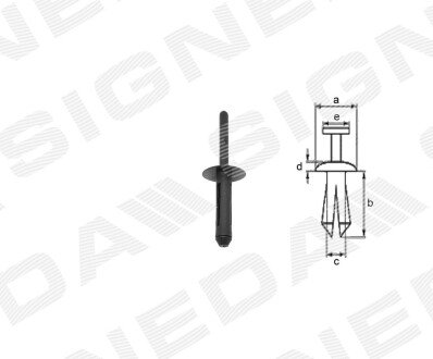 ПЛАСТМАСОВІ КРІПЛЕННЯ Signeda T67010