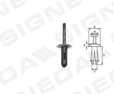 ПЛАСТМАСОВІ КРІПЛЕННЯ Signeda T67110