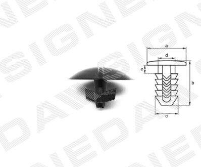 ПЛАСТМАСОВІ КРІПЛЕННЯ Signeda T67710