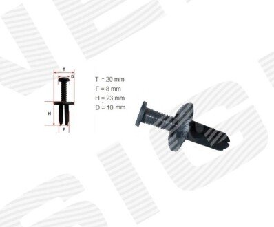 ПЛАСТМАСОВІ КРІПЛЕННЯ Signeda T70710