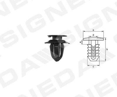 ПЛАСТМАСОВІ КРІПЛЕННЯ Signeda T70910