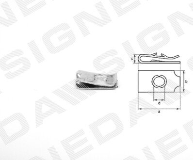 ПЛАСТМАСОВІ КРІПЛЕННЯ Signeda T76410