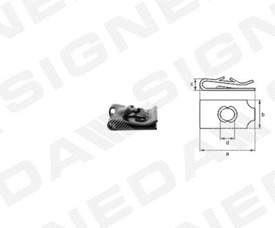 ПЛАСТМАСОВІ КРІПЛЕННЯ Signeda T76510