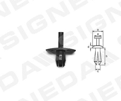 ПЛАСТМАСОВІ КРІПЛЕННЯ Signeda T79510