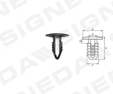 ПЛАСТМАСОВІ КРІПЛЕННЯ Signeda T85610