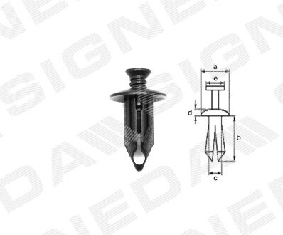 ПЛАСТМАСОВІ КРІПЛЕННЯ Signeda T97410