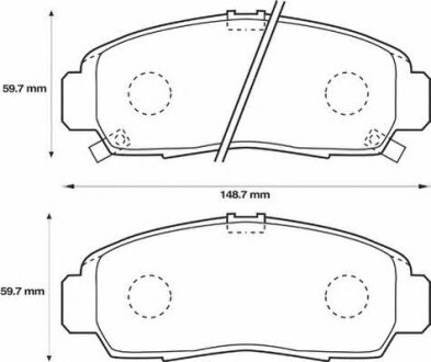 Тормозные колодки дисковые передние Simer SI378